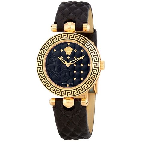 Women's Micro Vanitas Leather Black Dial 